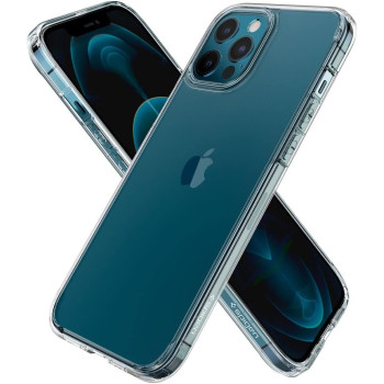 Spigen Crystal Hybrid Designed For iPhone 12 Pro Max Case, 2020, Crystal Clear