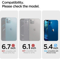 Spigen Crystal Hybrid Designed For iPhone 12 Mini Case, 2020, Crystal Clear