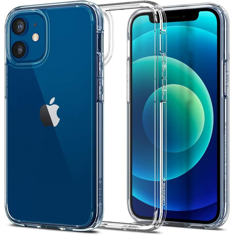 Spigen Crystal Hybrid Designed For iPhone 12 Mini Case, 2020, Crystal Clear