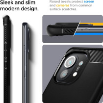 Spigen Rugged Armor Designed For Mi 11 Case 2021, Matte Black