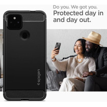 Spigen Rugged Armor Designed For Google Pixel 5A Case For Pixel 5A 5G, 2021, Matte Black