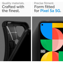 Spigen Rugged Armor Designed For Google Pixel 5A Case For Pixel 5A 5G, 2021, Matte Black