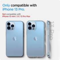 Spigen Ultra Hybrid Anti-Yellowing Technology Designed For iPhone 13 Pro Case 2021, Crystal Clear