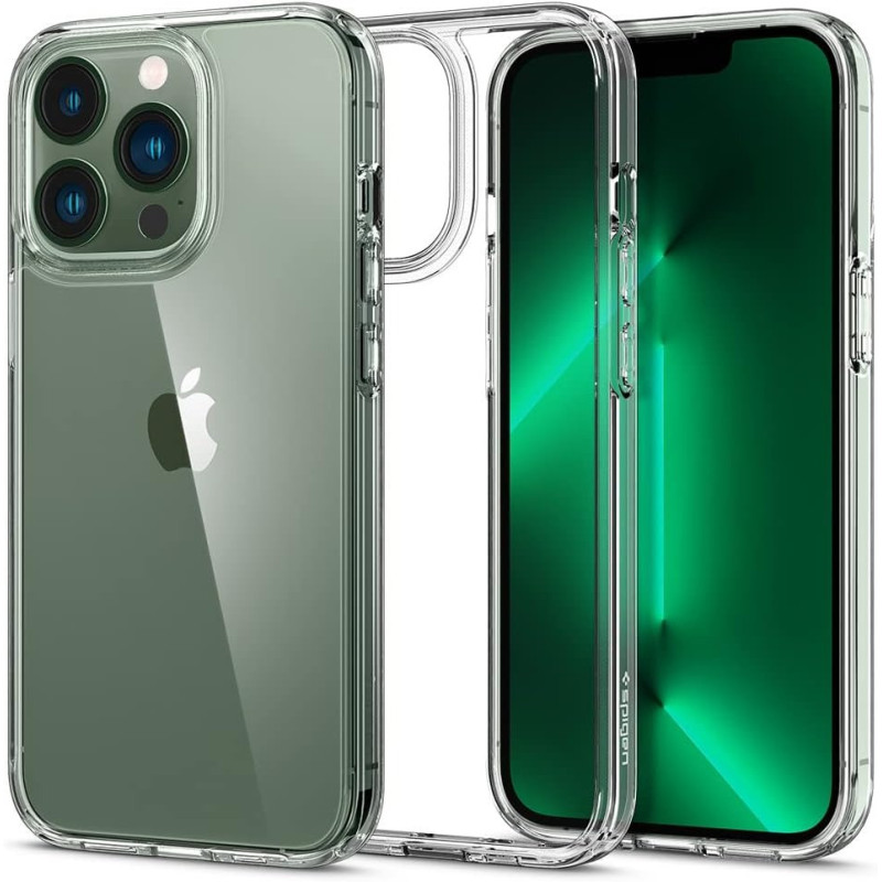Spigen Ultra Hybrid Anti-Yellowing Technology Designed For iPhone 13 Pro Case 2021, Crystal Clear