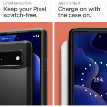 Spigen Tough Armor Extreme Protection Tech Designed For Google Pixel 6 Case 2021, Black