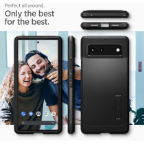 Spigen Tough Armor Extreme Protection Tech Designed For Google Pixel 6 Case 2021, Black