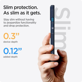 Spigen Liquid Air Armor Designed For iPhone 13 Case 2021, Navy Blue
