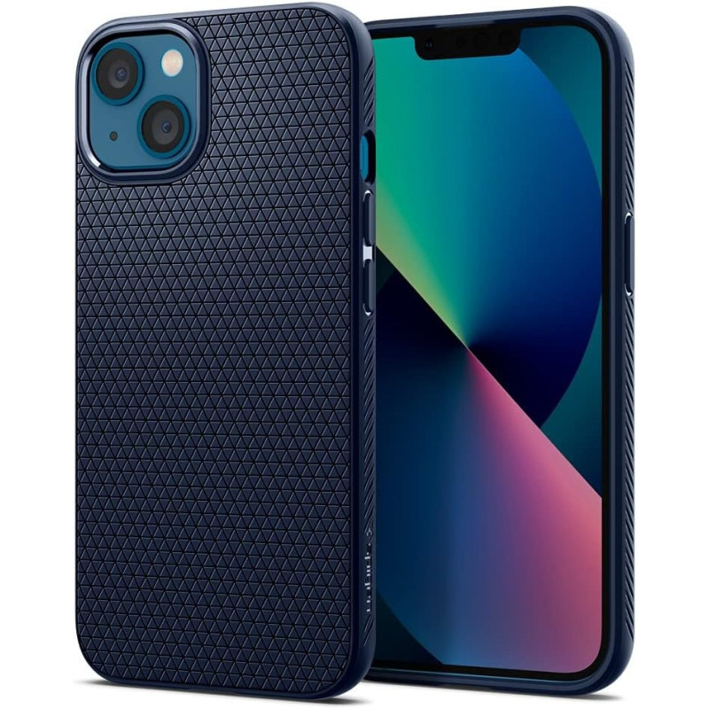 Spigen Liquid Air Armor Designed For iPhone 13 Case 2021, Navy Blue