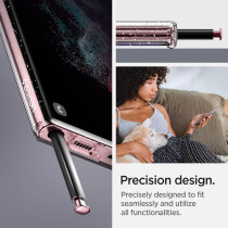 Spigen Liquid Crystal Glitter Designed For Galaxy S22 Ultra Case 2022, Crystal Quartz