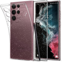 Spigen Liquid Crystal Glitter Designed For Galaxy S22 Ultra Case 2022, Crystal Quartz