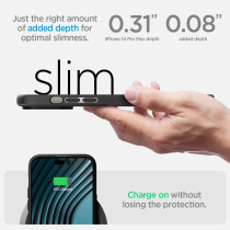 Spigen Mag Armor Magfit Bumper Case For iPhone 14 Pro Max 2022, Matte Black, Compatible With Magsafe
