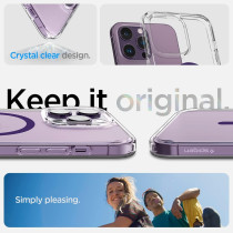 Spigen Ultra Hybrid, Magfit, Anti-Yellowing Technology Designed For iPhone 14 Pro Max Case 2022, Deep Purple