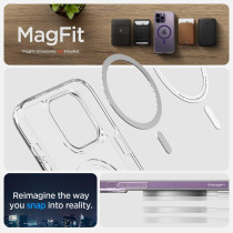 Spigen Ultra Hybrid, Magfit, Anti-Yellowing Technology Designed For iPhone 14 Pro Max Case 2022, Deep Purple