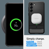 Spigen Rugged Armor Designed For Galaxy S23 Plus Case 2023, Matte Black
