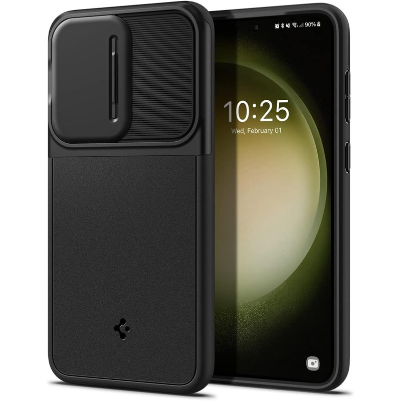 Spigen Optik Armor Galaxy S23 Case 2023, Shock-Absorbent Bumper In, Black