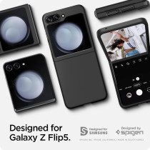 Spigen Air Skin Designed For Galaxy Z Flip 5 Case 2023, Black