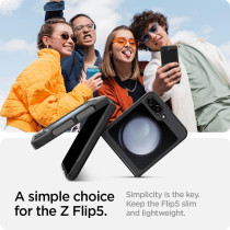 Spigen Air Skin Designed For Galaxy Z Flip 5 Case 2023, Black