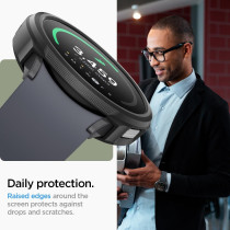 Spigen Liquid Air Armor Designed For Samsung Galaxy Watch 6 40mm Case Flexible Lightweight Tpu Case 2023, Matte Black