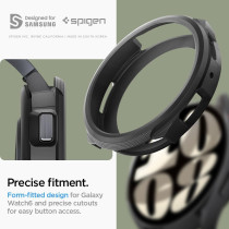 Spigen Liquid Air Armor Designed For Samsung Galaxy Watch 6 40mm Case Flexible Lightweight Tpu Case 2023, Matte Black