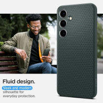 Spigen Liquid Air Designed For Galaxy S24 Plus Case 2024, Military-Grade Protection, Abyss Green