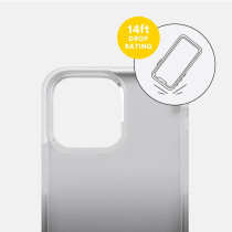 BodyGuardz Ace Pro For iPhone 14 Pro Max Case, Premium Shockproof Technology With 14Ft Military Grade Drop Protection, Wireless Charging, Responsive Buttons, Clear/Black