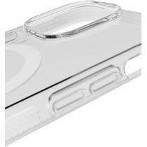 BodyGuardz Ace Pro For iPhone 15 Pro Case, Heavy Duty Shockproof Cover With 18Ft Military Grade Drop Tested, Compatible With Magsafe, Wireless Charging, Responsive Buttons, Clear/White