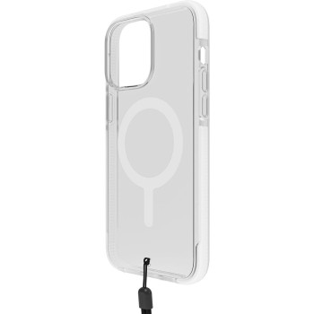BodyGuardz Ace Pro For iPhone 15 Pro Case, Heavy Duty Shockproof Cover With 18Ft Military Grade Drop Tested, Compatible With Magsafe, Wireless Charging, Responsive Buttons, Clear/White