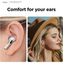 Elago, Fit In The Case, Airpods Pro 2 Ear Tips Cover Designed For Apple Airpods Pro 2 (2 Pairs Of 2 Colors) Us Patent Registered, Lovely Pink And Lavender