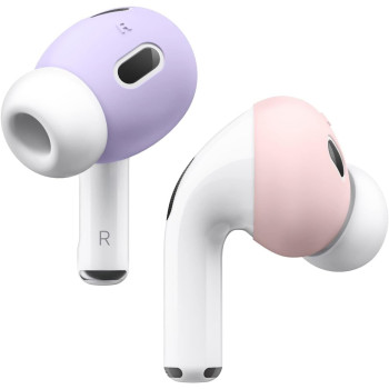 Elago, Fit In The Case, Airpods Pro 2 Ear Tips Cover Designed For Apple Airpods Pro 2 (2 Pairs Of 2 Colors) Us Patent Registered, Lovely Pink And Lavender