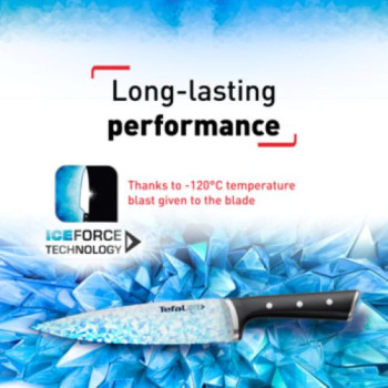 Tefal Ice Force 11 Cm Utility Knife, Black, Stainless Steel, K2320914