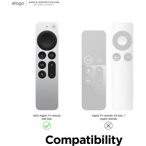 Elago R2 Slim Case Compatible With 2022 Apple TV 4K Hd Siri Remote 3rd Generation, Compatible With 2021 Apple TV Siri Remote 2nd - Light, Scratch-Free, Full Access To All Functions, Nightglow Blue