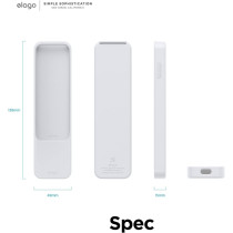 Elago R2 Slim Case Compatible With 2022 Apple TV 4K Hd Siri Remote 3rd Generation, Compatible With 2021 Apple TV Siri Remote 2nd - Light, Scratch-Free, Full Access To All Functions, Nightglow Blue