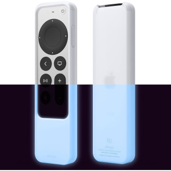 Elago R2 Slim Case Compatible With 2022 Apple TV 4K Hd Siri Remote 3rd Generation, Compatible With 2021 Apple TV Siri Remote 2nd - Light, Scratch-Free, Full Access To All Functions, Nightglow Blue