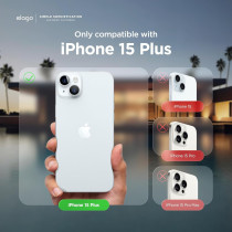 Elago Compatible With iPhone 15 Plus Case, Liquid Silicone Case, Full Body Protective Cover, Shockproof, Slim Phone Case, Anti-Scratch Soft Microfiber Lining, 6.7 Inch, Stone