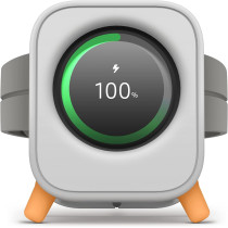 Elago GW5 Stand Compatible With Samsung Galaxy Watch 6 Series Charger Stand / 5 Charger (40, 44Mm)/ 5 Pro Charger (45Mm) 2022-2023, Classic Speaker Design, Light Grey