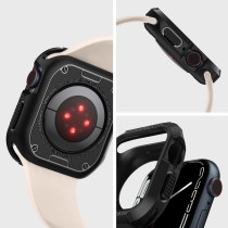 Spigen Rugged Armor Protector Designed For Apple Watch Case Series 9/8/Se2/7/6/Se/5/4 41mm/40mm, Black