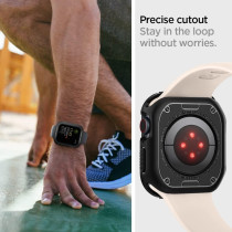 Spigen Rugged Armor Protector Designed For Apple Watch Case Series 9/8/Se2/7/6/Se/5/4 41mm/40mm, Black