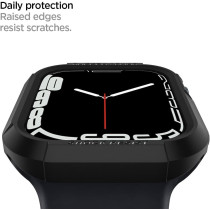 Spigen Rugged Armor Protector Designed For Apple Watch Case Series 9/8/Se2/7/6/Se/5/4 41mm/40mm, Black