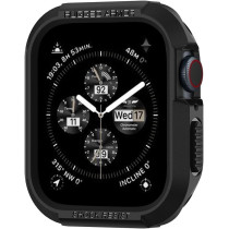 Spigen Rugged Armor Protector Designed For Apple Watch Case Series 9/8/Se2/7/6/Se/5/4 41mm/40mm, Black