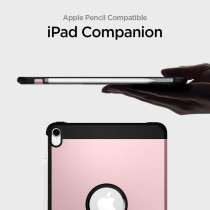 Spigen Tough Armor Designed For iPad Pro 11 Case 2018, Rose Gold