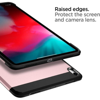 Spigen Tough Armor Designed For iPad Pro 11 Case 2018, Rose Gold