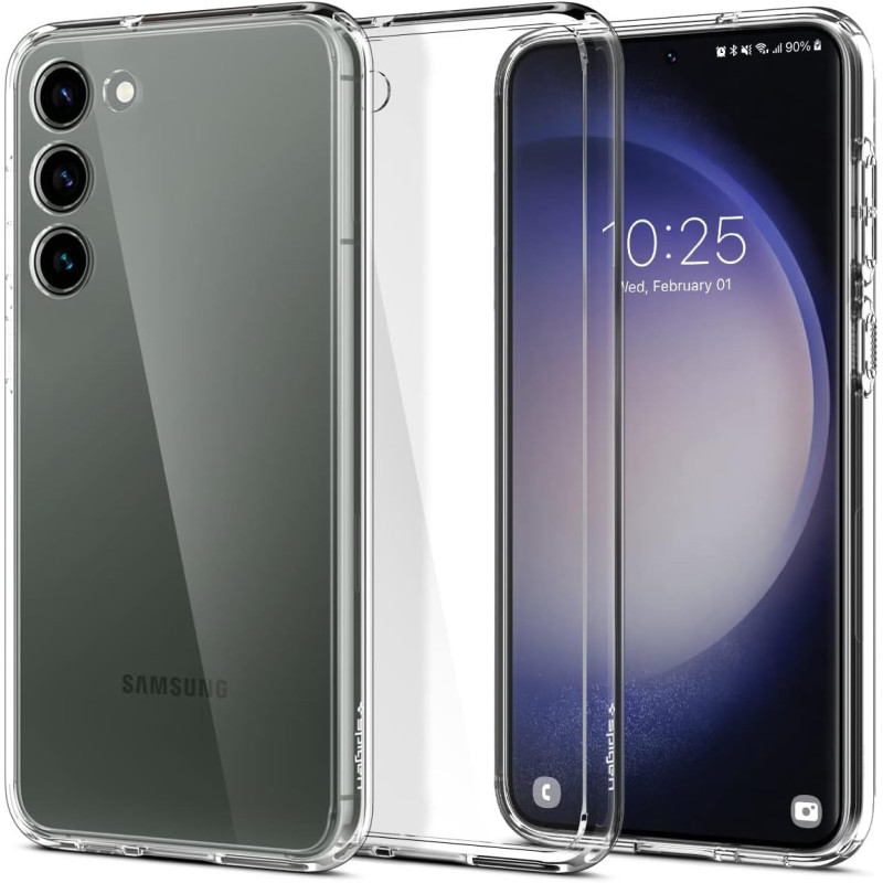 Spigen Ultra Hybrid Designed For Galaxy S23 Plus Case 2023, Crystal Clear