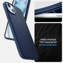 Spigen Liquid Air Armor Designed For iPhone 15 Case (2023), Military-Grade Protection, Navy Blue