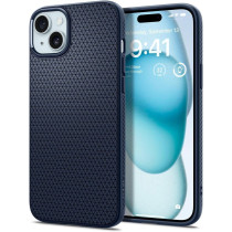 Spigen Liquid Air Armor Designed For iPhone 15 Case (2023), Military-Grade Protection, Navy Blue