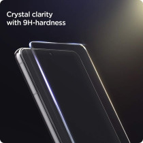 Spigen Tempered Glass Screen Protector Glas Tr Ez Fit, Designed For Galaxy S21, 2021, Pack Of 2