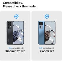Spigen GlasTr Slim Screen Protector Compatible With Xiaomi 12T, Xiaomi 12T Pro, Pack Of 2, Scratch-Resistant, 9H Hardness Film