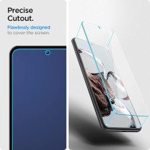 Spigen GlasTr Slim Screen Protector Compatible With Xiaomi 12T, Xiaomi 12T Pro, Pack Of 2, Scratch-Resistant, 9H Hardness Film