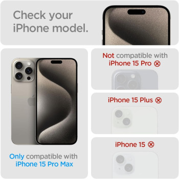 Spigen Tempered Glass Screen Protector Glastr Alignmaster Designed For iPhone 15 Pro Max - Edge To Edge Protection, Pack Of 2