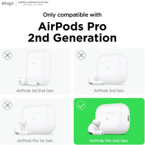 Elago 6 Pairs, Compatible With Airpods Pro 2 Ear Tips With Earbuds Cover, Compatible With Apple Airpods Pro 2nd Generation, 3 Sizes Large Plus Medium Plus Small, Dark Grey