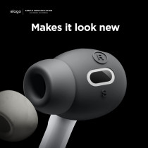 Elago 6 Pairs, Compatible With Airpods Pro 2 Ear Tips With Earbuds Cover, Compatible With Apple Airpods Pro 2nd Generation, 3 Sizes Large Plus Medium Plus Small, Dark Grey